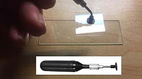 Vacuum sucking pen tool